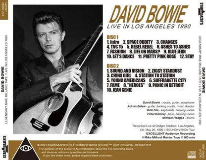 DAVID BOWIE / LEGENDARY MIKE MILLARD TAPE LIVE IN LOS ANGELES 1990 (2CDR)