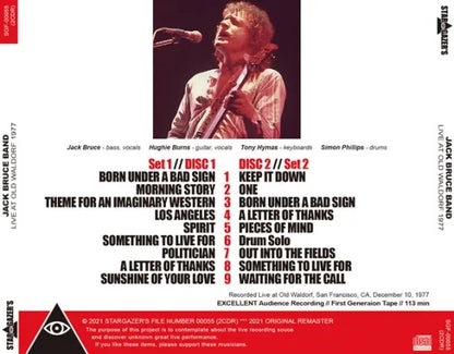 JACK BRUCE BAND / LIVE AT OLD WALDORF 1977 (2CDR)