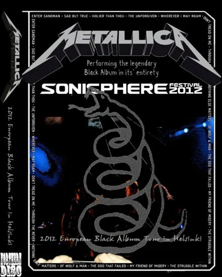 METALLICA / 2012 EUROPEAN BLACK ALBUM TOUR IN HELSINKI (1DVDR)