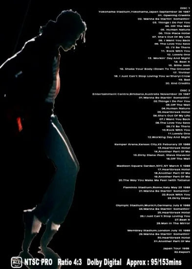 MICHAEL JACKSON / King Of Pop 2 Bad Tour (2DVDR)