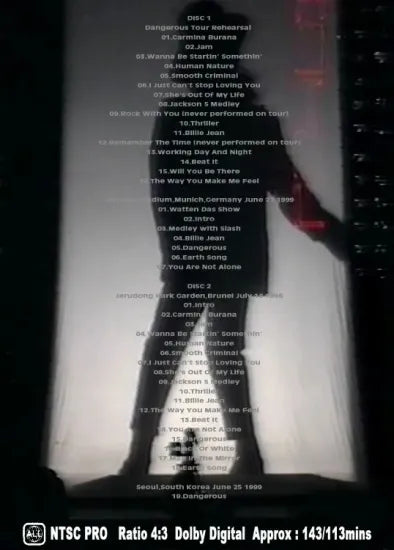 MICHAEL JACKSON / King Of Pop 8 Dangerous (2DVDR)