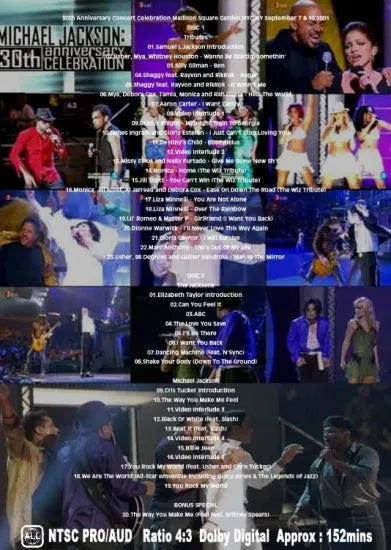 MICHAEL JACKSON / 30th Anniversary Concert Celebration (2DVDR)