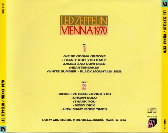 Led Zeppelin / Vienna 1970  (2CD)