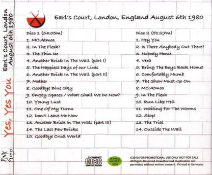 Pink Floyd / Yes Yes You digipack (2CD)