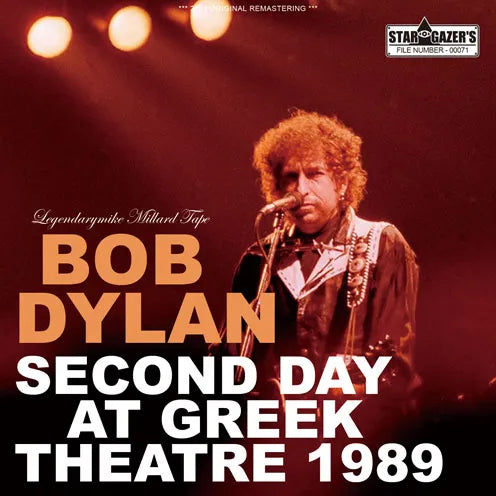 BOB DYLAN / LEGENDARY MIKE MILLARD TAPE SECOND DAY AT GREEK THEATRE 1989 (2CDR)
