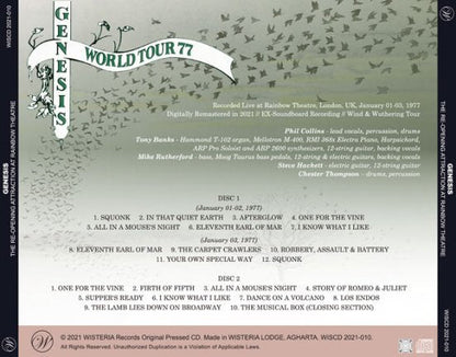 GENESIS / THE RE-OPENING ATTRACTION AT RAINBOW THEATRE (2CD)