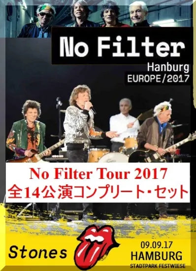 THE ROLLING STONES / No Filter Tour 2017 Conjunto de 14 actuaciones (14 DVDR)