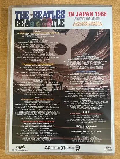 THE BEATLES / IN JAPAN 1966 ARCHIVE COLLECTION =55TH ANNIVERSARY= (4DVD)