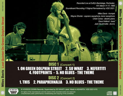 MILES DAVIS / LOST QUINTET ON GREEN DOLPHIN STREET (2CD)