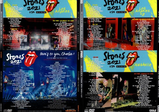 THE ROLLING STONES / ST.LOUIS+NO FILTER US TOUR 2021 LIVE 4 Performances Set (2CD+1DVD) (6CDR+3DVDR)