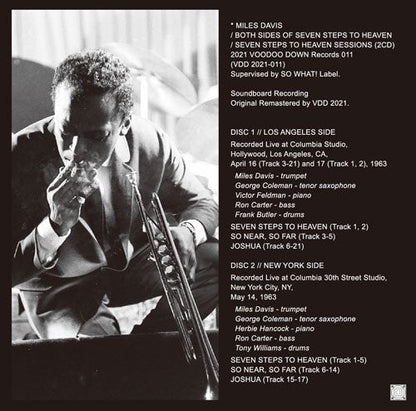 MILES DAVIS / BOTH SIDES OF SEVEN STEPS TO HEAVEN SEVEN STEPS TO HEAVEN SESSIONS (2CD)