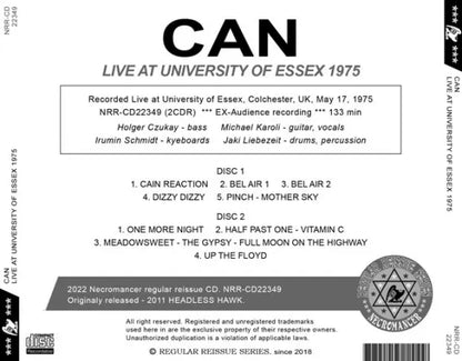 CAN / LIVE AT UNIVERSITY OF ESSEX 1975 (2CDR)