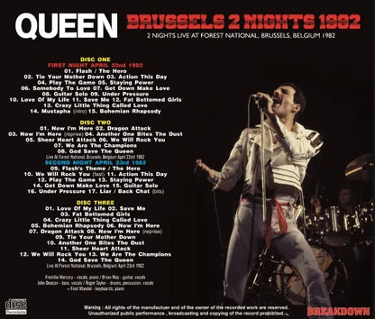 QUEEN / BRUSSELS 2 NIGHTS 1982 (3CDR)
