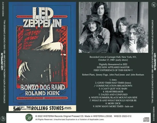 LED ZEPPELIN / STARTING SHOW OF NORTH AMERICAN TOUR AUTUMN 1969 (1CD)