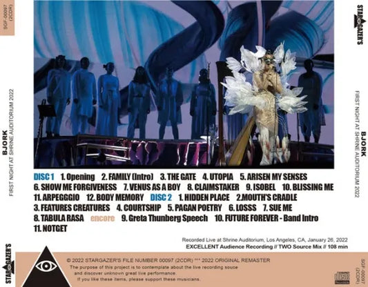 BJORK / FIRST NIGHT AT SHRINE AUDITORIUM 2022 (2CDR)