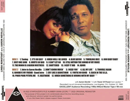 LINDA RONSTADT / LEGENDARY MIKE MILLARD TAPE LIVE AT UNIVERSAL AMPHITHEATRE 1990 (2CDR)