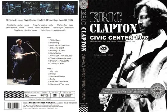 ERIC CLAPTON / CIVIC CENTER 1992 (2DVDR)