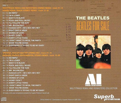 THE BEATLES / BEATLES FOR SALE AI AUDIO COMPANION MULTITRACK REMIX AND REMASTERS COLLECTION (2CD)