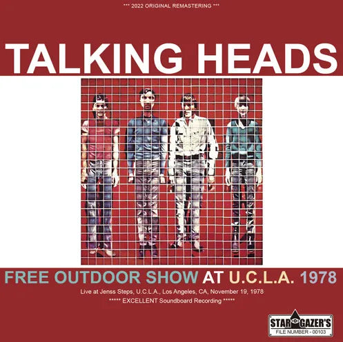TALKING HEADS / FREE OUTDOOR SHOW AT U.C.L.A. 1978 (1CDR)