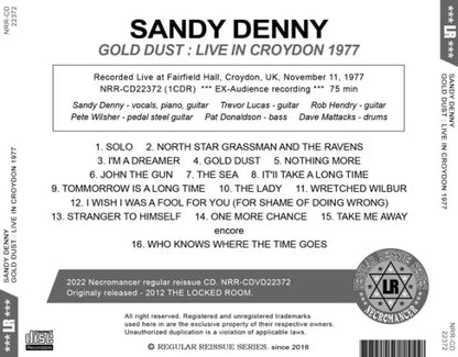 SANDY DENNY / GOLD DUST LIVE IN CROYDON 1977 (1CDR)