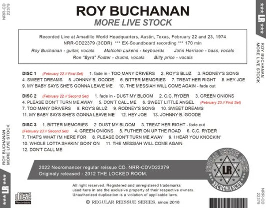 ROY BUCHANAN / MORE LIVE STOCK (3CDR)