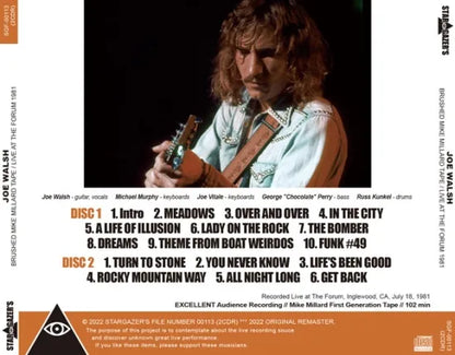 JOE WALSH / BRUSHED MIKE MILLARD TAPE LIVE AT THE FORUM 1981 (2CDR)