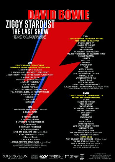 DAVID BOWIE / ZIGGY STARDUST THE LAST SHOW (2CD+2DVD)