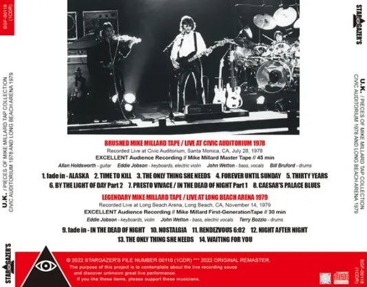 U.K. / PIECES OF MIKE MILLARD TAP COLLECTION CIVIC AUDITORIUM 1978 & LONG BEACH ARENA 1979 (1CDR)