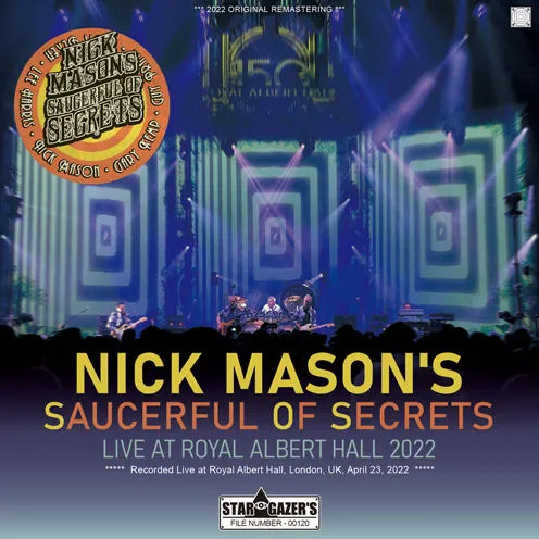 NICK MASON'S SAUCERFUL OF SECRETS / LIVE AT ROYAL ALBERT HALL 2022 (2CDR)