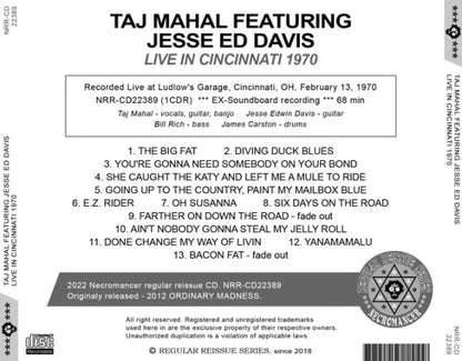TAJ MAHAL CON JESSE ED DAVIS / DAL VIVO A CINCINNATI 1970 (1CDR)