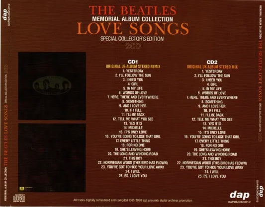 THE BEATLES / LOVE SONGS SPECIAL COLLECTOR'S EDITION (2CD)