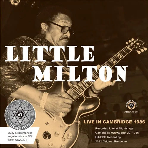 LITTLE MILTON / LIVE IN CAMBRIDGE 1986 (1CDR)