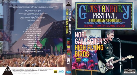 NOEL GALLAGHER'S HIGH FLYING BIRDS / GLASTONBURY FESTIVAL 2022 (1BDR)