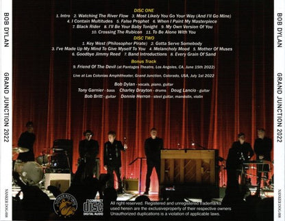 BOB DYLAN / GRAND JUCTION 2022 (2CD)
