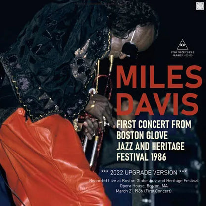 MILES DAVIS / FIRST CONCERT FROM BOSTON GLOVE JAZZ AND HERITAGE FESTIVAL 1986 2022 UPGRADE (1CDR)
