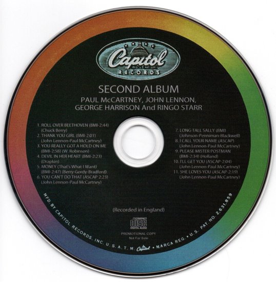 THE BEATLES / SECOND ALBUM CAPITOL PAPERSLEEVE COLLECTION (1CD)