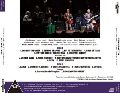 ERIC CLAPTON / FIRST SHOW AT U.S. AUTUMN TOUR 2022 (2CDR)