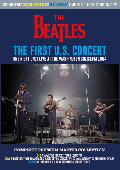 THE BEATLES / THE FIRST U.S. CONCERT (ONE NIGHT ONLY LIVE AT THE WASHINGTON COLISEUM 1964) (1CD+2DVD+1BDR)