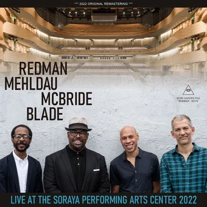 REDMAN, MEHLDAU, McBRIDE, BLADE / DAL VIVO AL SORAYA PERFORMING ARTS CENTER 2022 (2CDR)