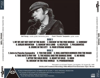 NEIL YOUNG / LEGENDARY MIKE MILLARD TAPE LIVE AT GREEK THEATRE 1989 (2CDR)
