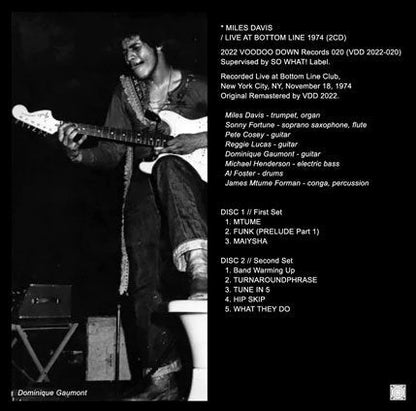 MILES DAVIS / LIVE AT BOTTOM LINE 1974 (2CD)