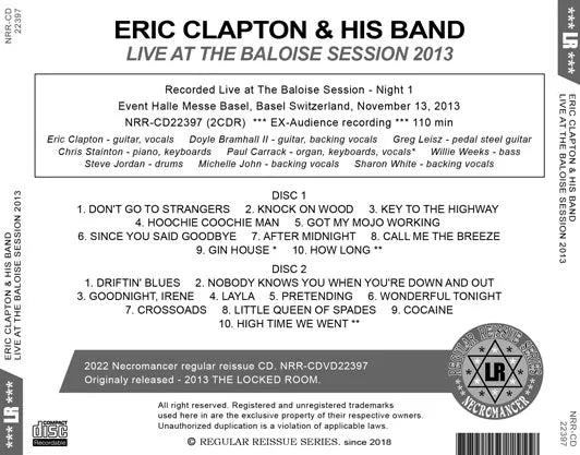 ERIC CLAPTON & HIS BAND / LIVE AT THE BALOISE SESSION 2013 (2CDR)