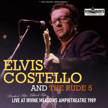 ELVIS COSTELLO & THE RUDE 5 / BRUSHED MIKE MILLARD TAPE IRVINE MEADOWS AMPHITHEATRE 1989  (2CDR)