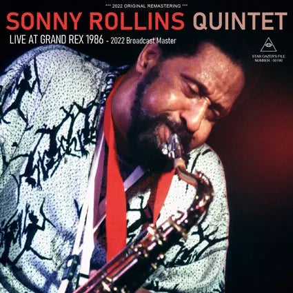 SONNY ROLLINS QUINTET / DAL VIVO AL GRAND REX 1986 2022 Master di trasmissione (2CDR)
