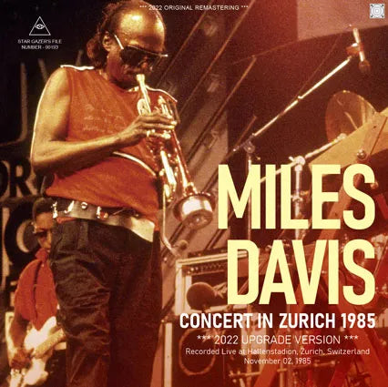 MILES DAVIS / CONCERT IN ZURICH 1985 2022 UPGRADE VERSION (2CDR)