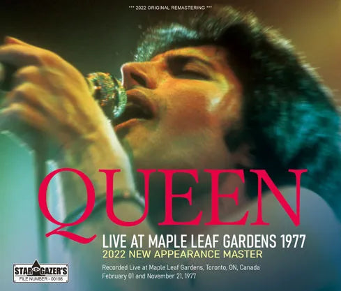 QUEEN / LIVE AT MAPLE LEAF GARDENS 1977 2022 NEW APPEARANCE MASTER (3CDR)