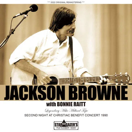 JACKSON BROWNE / LEGENDARY MIKE MILLARD TAPE SECOND NIGHT AT CHRISTIAC BENEFIT CONCERT 1990 (1CDR)