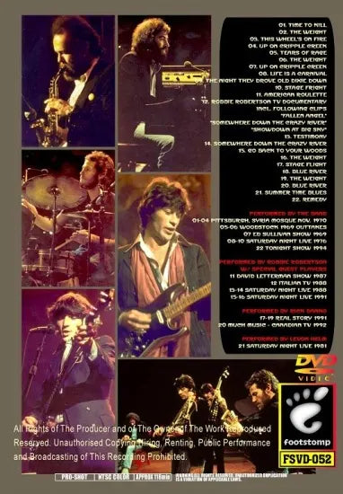 THE BAND - ULTIMATE COLLECTION footstomp FSVD-052 (1DVDR)