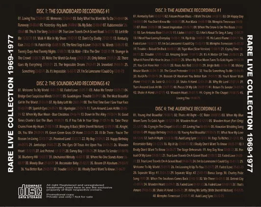 ELVIS PRESLEY / RARE LIVE COLLECTION 1969-1977 (4CDR)