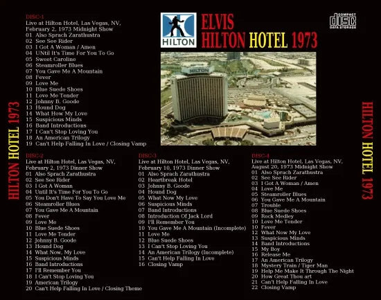 ELVIS PRESLEY / HILTON HOTEL 1973 (4CDR)